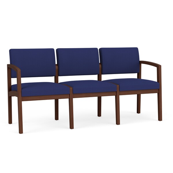 Lesro 3 Seat Tandem Seating W/ No Center Arms, 65 in W 26 in L 31.5 in H, Lenox Series LW3101 - main